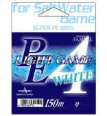 Шнур Yamatoyo Famell Light Game PE х 4 150m #0.5/0.117mm 8.5lb/3.7kg #White