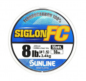 Флюорокарбон Sunline Shock Leader Siglon FC New 50m #1.5/0.225mm 8lb/3.4kg #Clear